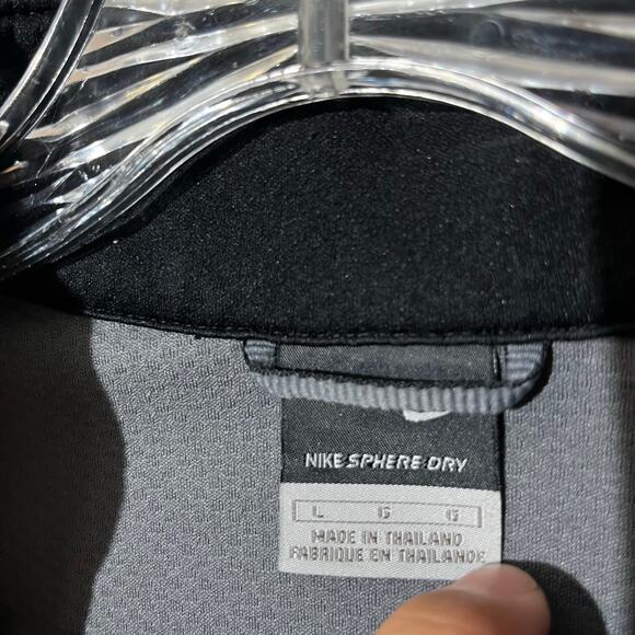 Nike Sphere Dry Black 1/2 Zip Performance Pullover Sweater Mens Size Large - Picture 4 of 8